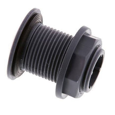 Screw Connection for Drain Cocks G1'' DN24 Bulkhead Polypropylene (pp) EPDM 10bar (140.5psi) FDA