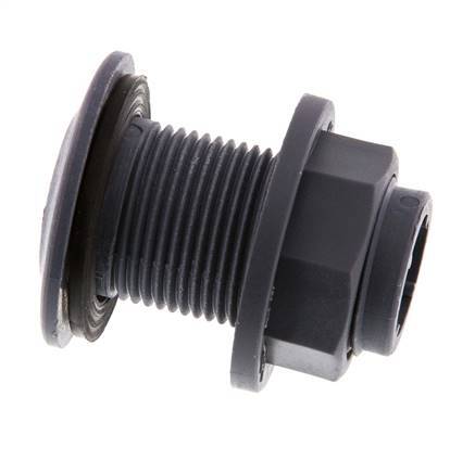 Conexión roscada para grifos de vaciado G3/4'' DN29.5 Pasamuros Polipropileno (pp) EPDM 10bar (140.5psi) FDA