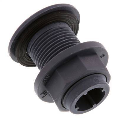 Conexión roscada para grifos de vaciado G3/4'' DN29.5 Pasamuros Polipropileno (pp) EPDM 10bar (140.5psi) FDA