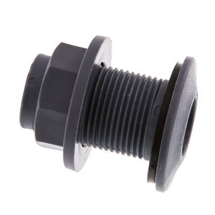 Conexión roscada para grifos de vaciado G3/4'' DN29.5 Pasamuros Polipropileno (pp) EPDM 10bar (140.5psi) FDA