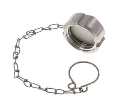 Tuerca de sombrerete Rd34 X 1/8'' DN 15 Acero inoxidable 1.4404 NBR DIN 11851 FDA 21 con cadena