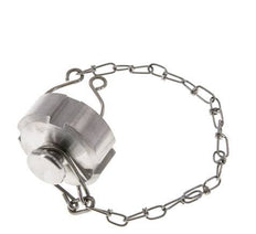 Tuerca de sombrerete Rd34 X 1/8'' DN 15 Acero inoxidable 1.4404 NBR DIN 11851 FDA 21 con cadena