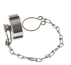 Tuerca de sombrerete Rd34 X 1/8'' DN 15 Acero inoxidable 1.4404 NBR DIN 11851 FDA 21 con cadena