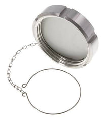 Cap Nut Rd110 X 1/4'' DN 80 Stainless Steel 1.4301 NBR DIN 11851 FDA 21 with Chain