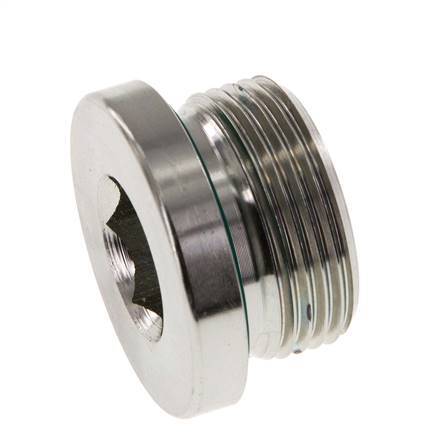 Tapón M33 X 2 Acero FKM con hexágono interior 400bar (5620.0psi)