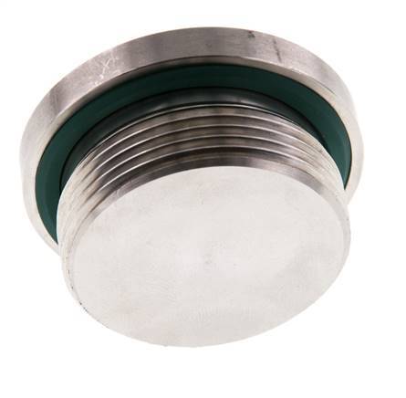 Tapón M42 X 2 Acero inoxidable FKM con hexágono interior 250bar (3512,5psi)