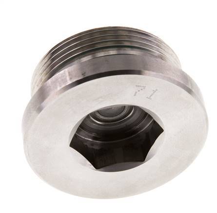 Tapón M42 X 2 Acero inoxidable FKM con hexágono interior 250bar (3512,5psi)