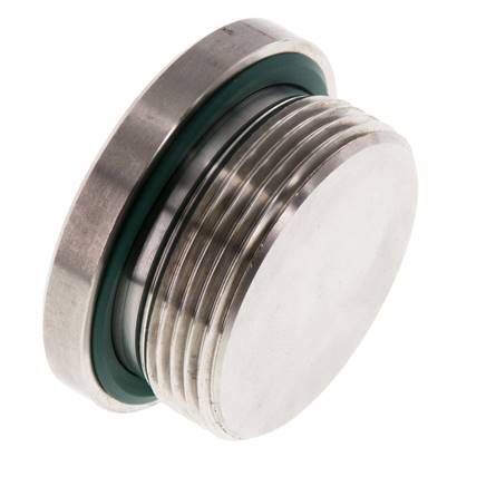 Tapón M42 X 2 Acero inoxidable FKM con hexágono interior 250bar (3512,5psi)