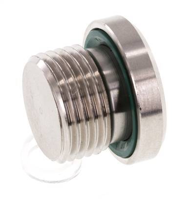 Tapón M18 X 1,5 Acero inoxidable FKM con hexágono interior 400bar (5620,0psi)