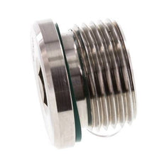 Tapón M27 X 2 Acero inoxidable FKM con hexágono interior 400bar (5620,0psi)