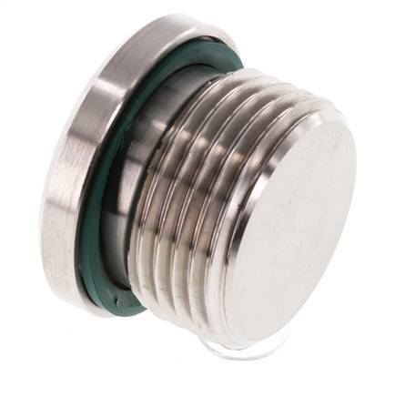 Tapón M27 X 2 Acero inoxidable FKM con hexágono interior 400bar (5620,0psi)