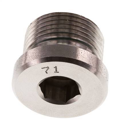 Tapón M22 X 1,5 Acero inoxidable FKM con hexágono interior 400bar (5620,0psi)