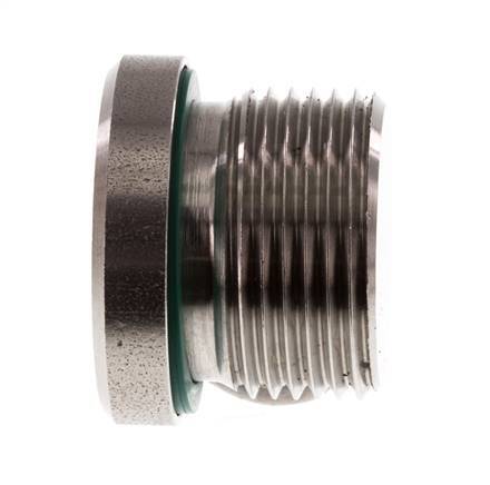 Tapón M22 X 1,5 Acero inoxidable FKM con hexágono interior 400bar (5620,0psi)