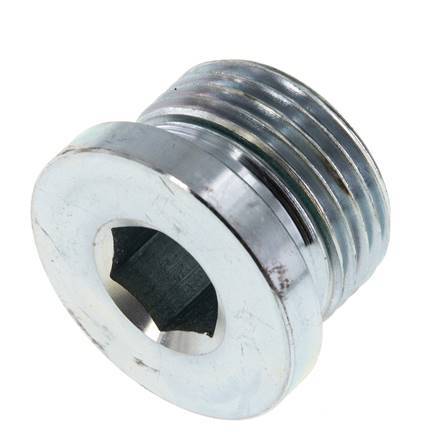 Tapón M27 X 2 Acero FKM con hexágono interior 400bar (5620.0psi)