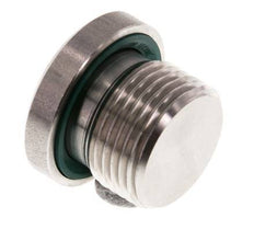 Tapón M20 X 1,5 Acero inoxidable FKM con hexágono interior 400bar (5620,0psi)