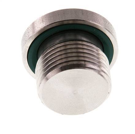 Tapón M20 X 1,5 Acero inoxidable FKM con hexágono interior 400bar (5620,0psi)