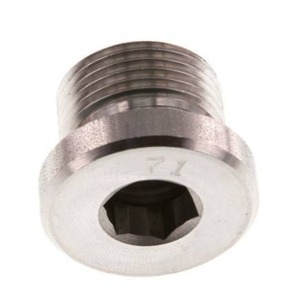 Tapón M20 X 1,5 Acero inoxidable FKM con hexágono interior 400bar (5620,0psi)