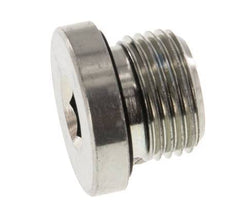 Plug M18 X 1.5 Steel NBR with Internal Hex 400bar (5620.0psi) [2 Pieces]