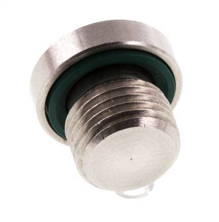Tapón M10 X 1 Acero inoxidable FKM con hexágono interior 400bar (5620,0psi)