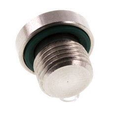 Tapón M10 X 1 Acero inoxidable FKM con hexágono interior 400bar (5620,0psi)