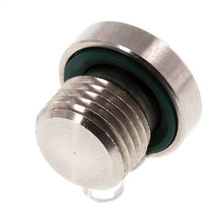 Tapón M10 X 1 Acero inoxidable FKM con hexágono interior 400bar (5620,0psi)