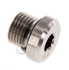 Tapón M10 X 1 Acero inoxidable FKM con hexágono interior 400bar (5620,0psi)