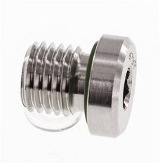 Tapón M12 X 1,5 Acero inoxidable FKM con hexágono interior 400bar (5620,0psi)