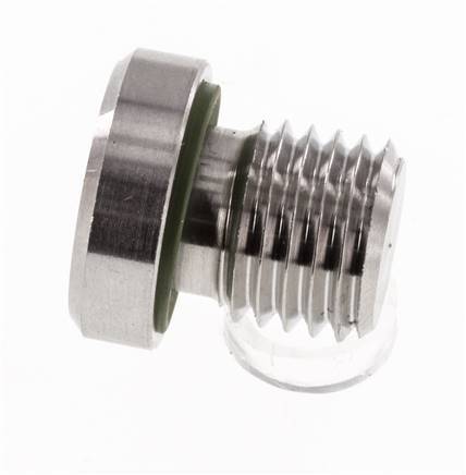 Tapón M12 X 1,5 Acero inoxidable FKM con hexágono interior 400bar (5620,0psi)