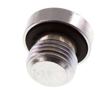 Plug M10 X 1 Steel NBR with Internal Hex 400bar (5620.0psi) [5 Pieces]