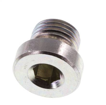 Plug M10 X 1 Steel NBR with Internal Hex 400bar (5620.0psi) [5 Pieces]