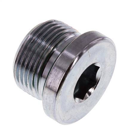 Plug M22 X 1.5 Steel FKM with Internal Hex 400bar (5620.0psi) [2 Pieces]