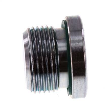 Plug M22 X 1.5 Steel FKM with Internal Hex 400bar (5620.0psi) [2 Pieces]