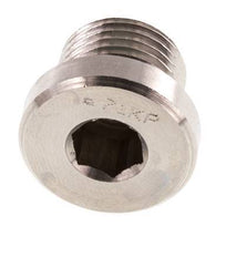 Tapón M16 X 1,5 Acero inoxidable FKM con hexágono interior 400bar (5620,0psi)