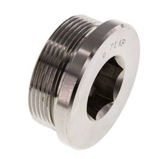 Tapón M48 X 2 Acero inoxidable FKM con hexágono interior 250bar (3512,5psi)
