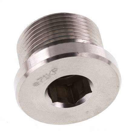 Plug M26 X 1.5 Stainless steel FKM with Internal Hex 400bar (5620.0psi)