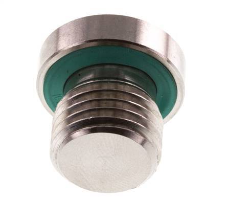 Tapón M14 X 1,5 Acero inoxidable FKM con hexágono interior 400bar (5620,0psi)