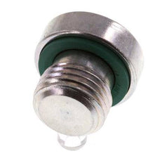 Plug M10 X 1 Steel FKM with Internal Hex 400bar (5620.0psi) [2 Pieces]