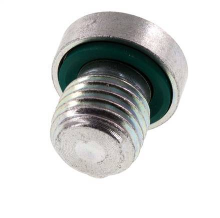 Plug M12 X 1.5 Steel FKM with Internal Hex 400bar (5620.0psi) [2 Pieces]