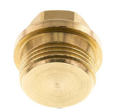 Tapón G1'' Latón con collar y hexágono exterior 16bar (224,8psi)