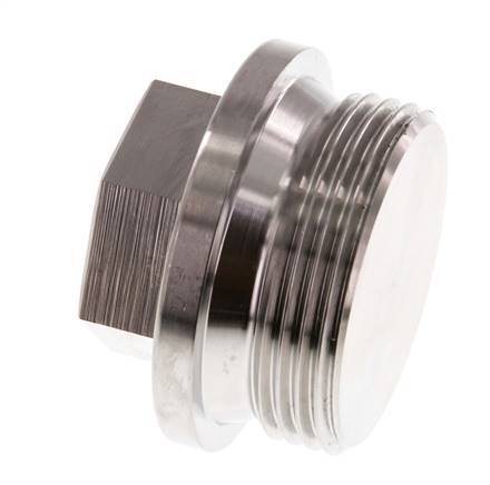 Tapón G1 1/4'' Acero inoxidable con collar y hexágono exterior 40bar (562,0psi)
