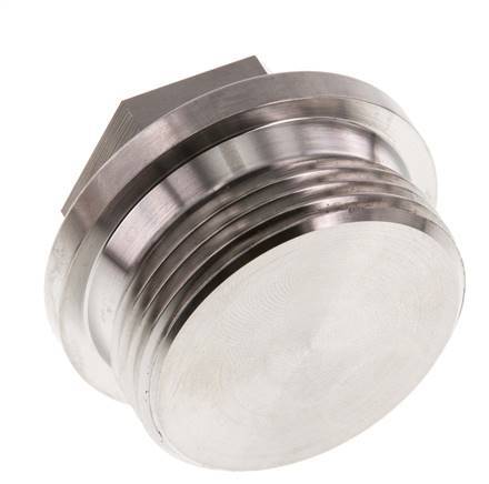 Tapón G1 1/4'' Acero inoxidable con collar y hexágono exterior 40bar (562,0psi)