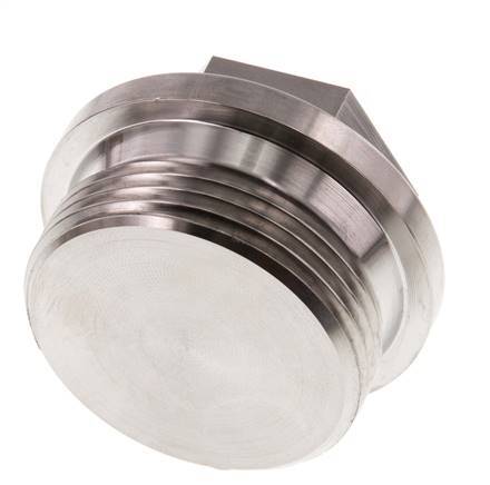 Tapón G1 1/4'' Acero inoxidable con collar y hexágono exterior 40bar (562,0psi)