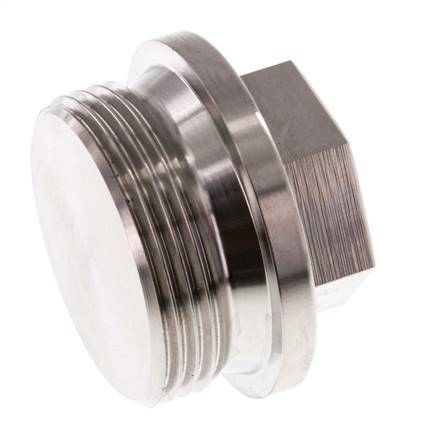 Tapón G1 1/4'' Acero inoxidable con collar y hexágono exterior 40bar (562,0psi)