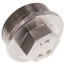 Plug G2'' Stainless steel with Collar and External Hex 40bar (562.0psi)