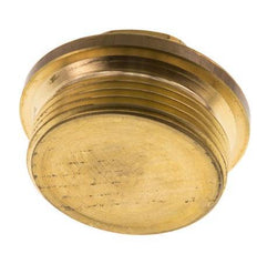 Plug G1 1/2'' Brass with Collar and External Hex 16bar (224.8psi)