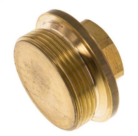 Plug G1 1/2'' Brass with Collar and External Hex 16bar (224.8psi)
