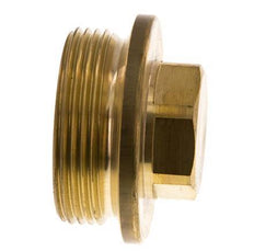 Plug G1 1/2'' Brass with Collar and External Hex 16bar (224.8psi)
