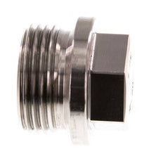 Tapón G1'' Acero inoxidable con collar y hexágono exterior 40bar (562,0psi)
