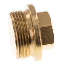 Tapón G1 1/4'' latón con collar y hexágono exterior 16bar (224,8psi)