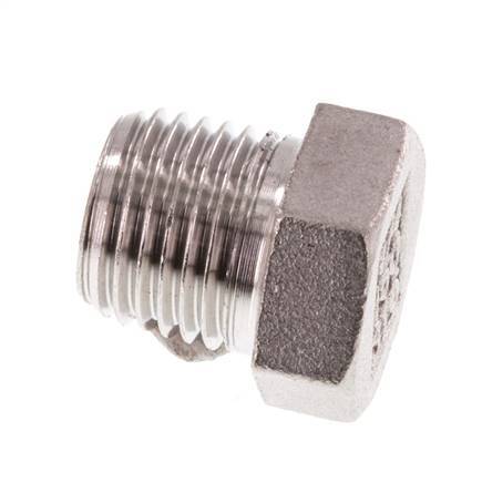 Plug R1/4'' Stainless steel with External Hex 16bar (224.8psi) [5 Pieces]